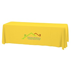 Serged Open-Back Stain Resistant Table Throw - 8' - 24 hr