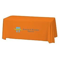 Serged Closed-Back Stain Resistant Table Throw - 6' - 24 hr