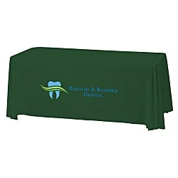 Serged Closed-Back Stain Resistant Table Throw - 6' - 24 hr