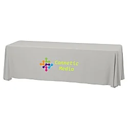 Serged Closed-Back Stain Resistant Table Throw - 8' - 24 hr