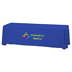 Serged Closed-Back Stain Resistant Table Throw - 8' - 24 hr