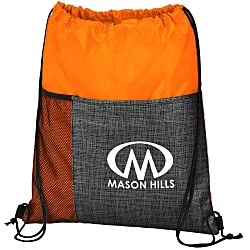 Etched Pocket Drawstring Sportpack - 24 hr