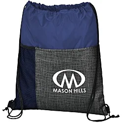Etched Pocket Drawstring Sportpack - 24 hr