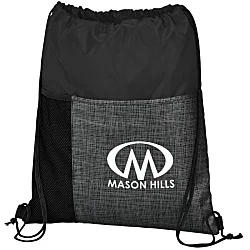 Etched Pocket Drawstring Sportpack - 24 hr