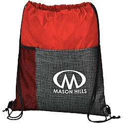 Etched Pocket Drawstring Sportpack - 24 hr