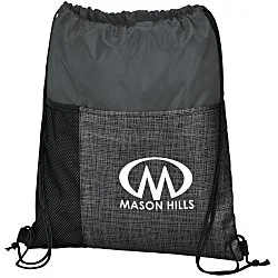Etched Pocket Drawstring Sportpack - 24 hr