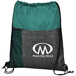 Etched Pocket Drawstring Sportpack - 24 hr