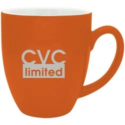 Duo-Tone Bistro Ceramic Mug - 16 oz. - Deep Etch