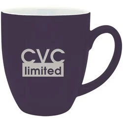 Duo-Tone Bistro Ceramic Mug - 16 oz. - Deep Etch
