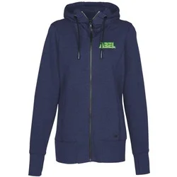 New Era Tri-Blend Full-Zip Hoodie - Ladies' - Embroidered