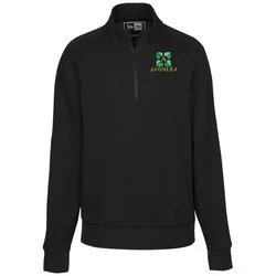 New Era Tri-Blend 1/4-Zip Pullover - Embroidered