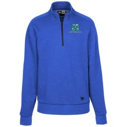 New Era Tri-Blend 1/4-Zip Pullover - Embroidered