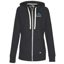 New Era Sueded Cotton Full-Zip Hoodie - Ladies' - Embroidered