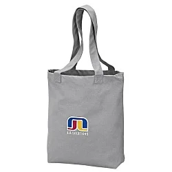 Peached 12 oz. Cotton Tote - Embroidered