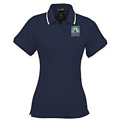 Tipped Combed Cotton Pique Polo - Ladies' - 24 hr