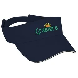 Contrast Peak Twill Visor - 24 hr