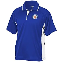Tipped Colorblock Wicking Polo - Men's - Full Color