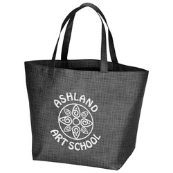 Crosshatched Non-Woven Tote Bag - 24 hr