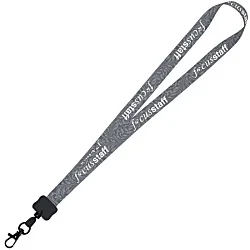 Dye-Sub Lanyard - 3/4" - 32" - Metal Lobster Claw - Damask - 24 hr