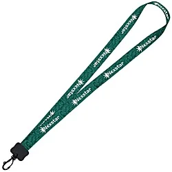 Dye-Sub Lanyard - 3/4" - 32" - Plastic Swivel Snap Hook - Damask - 24 hr
