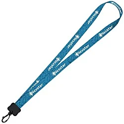 Dye-Sub Lanyard - 3/4" - 32" - Plastic Swivel Snap Hook - Damask - 24 hr