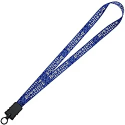Dye-Sub Lanyard - 3/4" - 32" - Snap Buckle Release - Damask - 24 hr