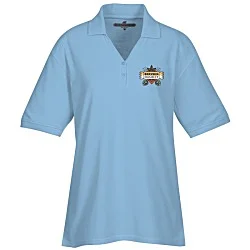 Soft Touch Pique Y-Placket Sport Shirt - Ladies' - Full Color