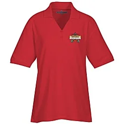 Soft Touch Pique Y-Placket Sport Shirt - Ladies' - Full Color