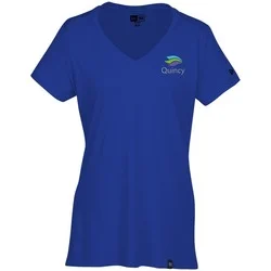 New Era Legacy Blend V-Neck Tee - Ladies' - Embroidered
