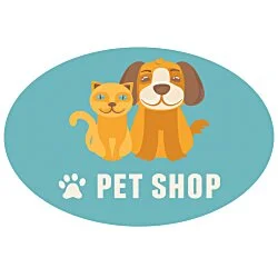 Full Color Sticker - Oval - 3" x 4-1/2"