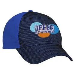 Premium Cotton Twill with Front Mesh Overlay Cap