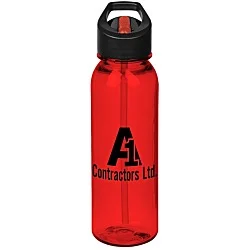 Outdoor Bottle with Two-Tone Flip Straw Lid - 24 oz.