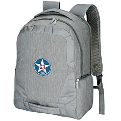 Overland 17" Laptop Backpack with USB Port - Embroidered