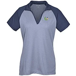Rival RacerMesh Raglan Heather Polo - Ladies'