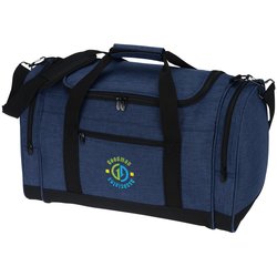 4imprint Heathered Leisure Duffel - Embroidered - 24 hr