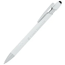 Incline Soft Touch Stylus Metal Pen - Laser Engraved