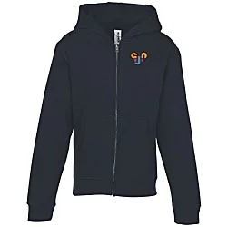 Independent Trading Co. Midweight Full-Zip Hoodie - Youth - Embroidered