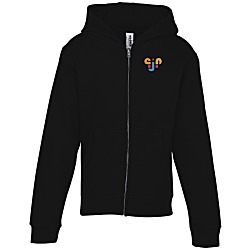 Independent Trading Co. Midweight Full-Zip Hoodie - Youth - Embroidered