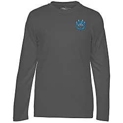 BLU-X-DRI Stain Release Performance LS T-Shirt - Men's - Embroidered