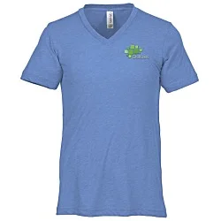 Bella+Canvas Tri-Blend V-Neck T-Shirt - Men's - Embroidered