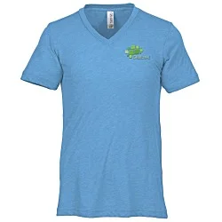 Bella+Canvas Tri-Blend V-Neck T-Shirt - Men's - Embroidered