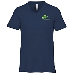 Bella+Canvas Tri-Blend V-Neck T-Shirt - Men's - Embroidered