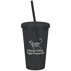 Customized Acrylic Tumbler with Straw - 16 oz. - 24 hr