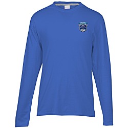 Principle Performance Blend Long Sleeve T-Shirt - Colors - Embroidered