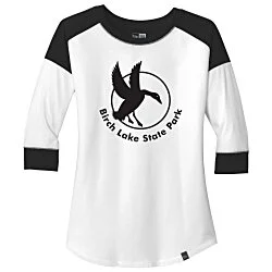 New Era Heritage Blend 3/4 Sleeve Baseball Tee - Ladies' - Screen