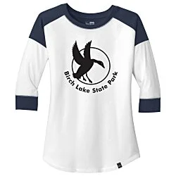 New Era Heritage Blend 3/4 Sleeve Baseball Tee - Ladies' - Screen