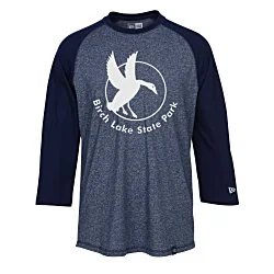New Era Heritage Blend 3/4 Sleeve Baseball Tee - Men's - Screen