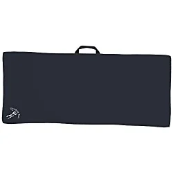 Black Loop Waffle Golf Towel - 17" x 40"