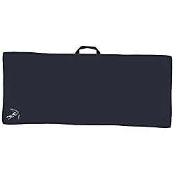 Black Loop Waffle Golf Towel - 17" x 40" - 24 hr