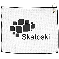 Waffle Knit Golf Towel - 15" x 18" - 24 hr